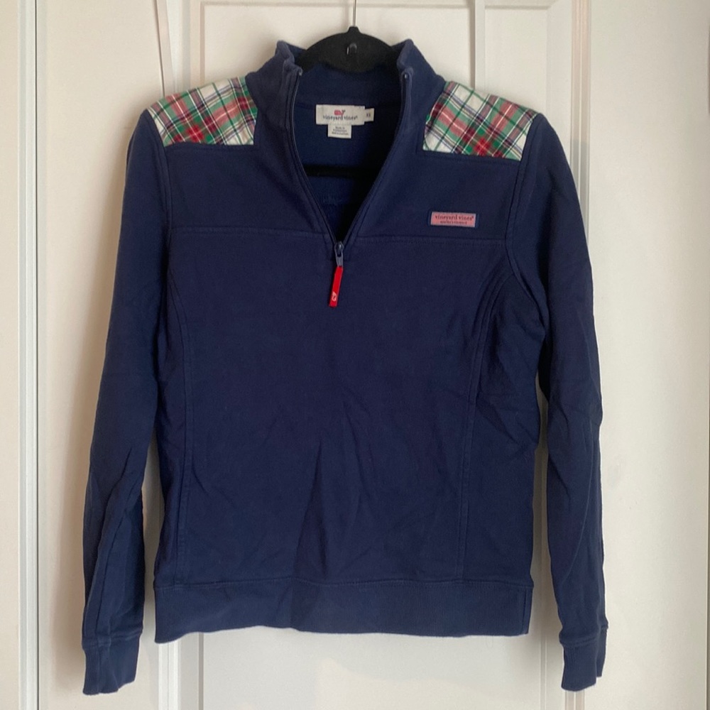 Plaid Vineyard Vines Shep Shirt Quarter Zip